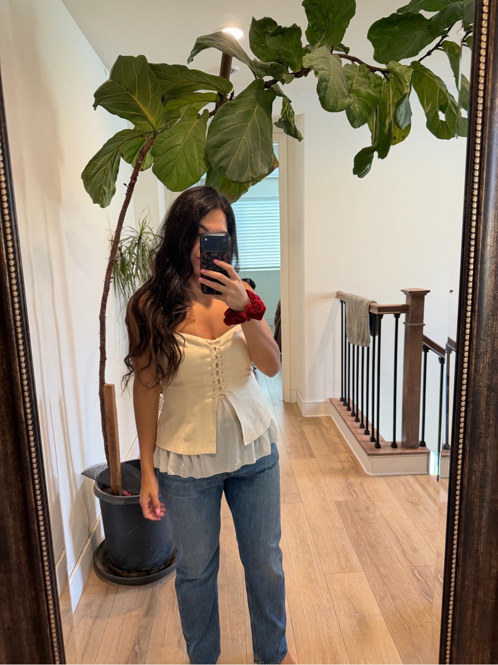 Reformation Colette Linen Top